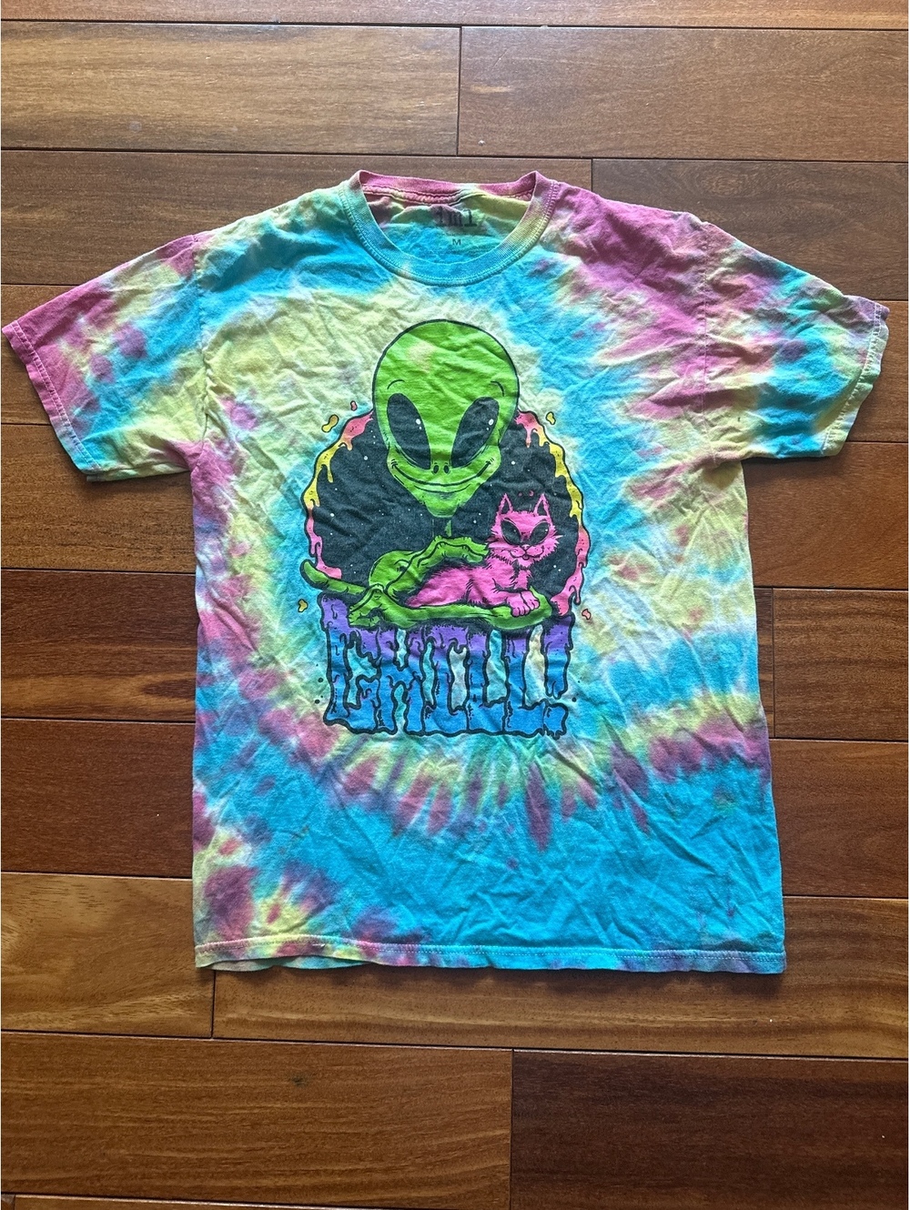 Vintage Alien Tie Dye Tee M